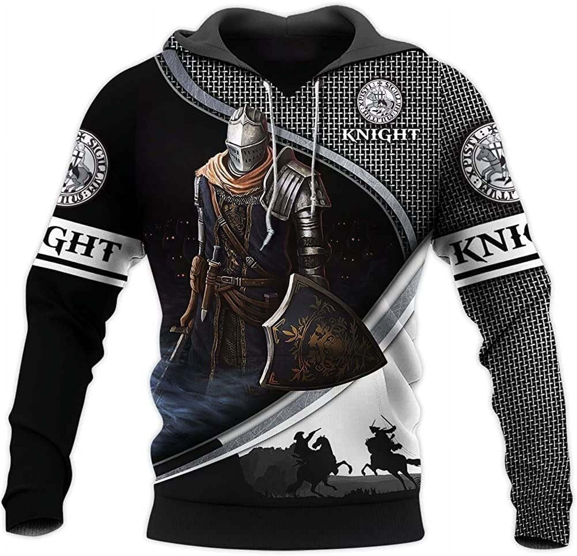 Knights templar armor hoodie clearance