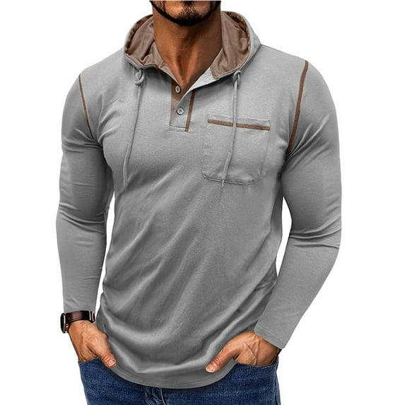Men's Hoodies Lightweight Pullover Long Sleeve Athletic Sweatshirts for Gym Workout Comfort Thin Plain hoodie Silver S