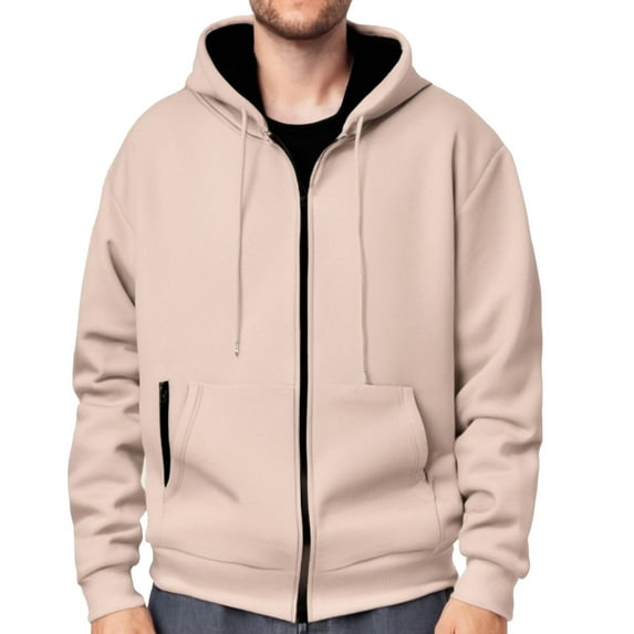 Men's Hoodies Pullover Big and Tall with Zipper 3XL Casual Sports Zipper Cardigan Sweatshirt Men's Solid Color Hooded Hooded Sweatshirt
