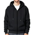 thumbnail image 1 of Men's Hoodies Pullover Big and Tall with Zipper 3XL Casual Sports Zipper Cardigan Sweatshirt Men's Solid Color Hooded Hooded Sweatshirt, 1 of 3
