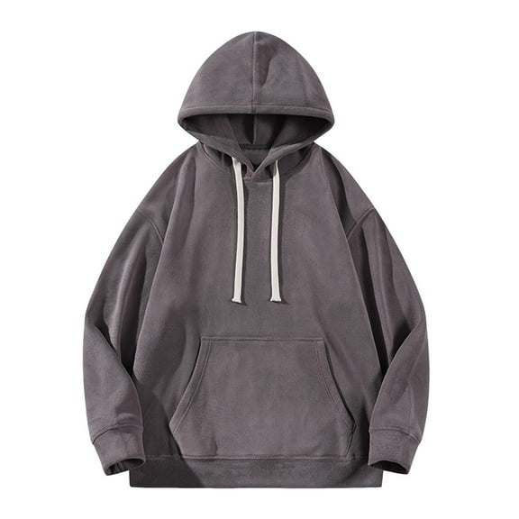 Men's Hoodies Pullover Casual Cotton Loose Fit Casual Long Sleeve Hooded Sweatshirts with Pockets and Drawstring