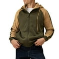 thumbnail image 1 of Men's Hoodies Pullover Casual Solid Color Sports Outwear Sweatshirts, 1 of 5