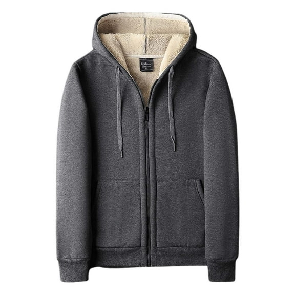 Men's Hoodies Pullover Casual Warm Solid Two Piece Suit Zipper Pocket Coat Drawstring Pants Set Fall Clothes Tops Hooded Sweatshirts Grey 8XL