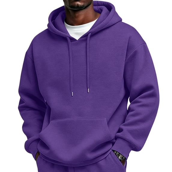 Men's Hoodies Pullover Hooded Sweatshirt Midweight Athletic Hoodie Long Sleeve Fleece Sweat Shirt with Pocket, S-XL