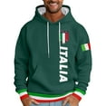 thumbnail image 1 of Men's Hoodies Pullover Hoodies Sweatshirts Italian Print Letter Graphic Hoodie Pullover Sweatshirt Casual, 1 of 4
