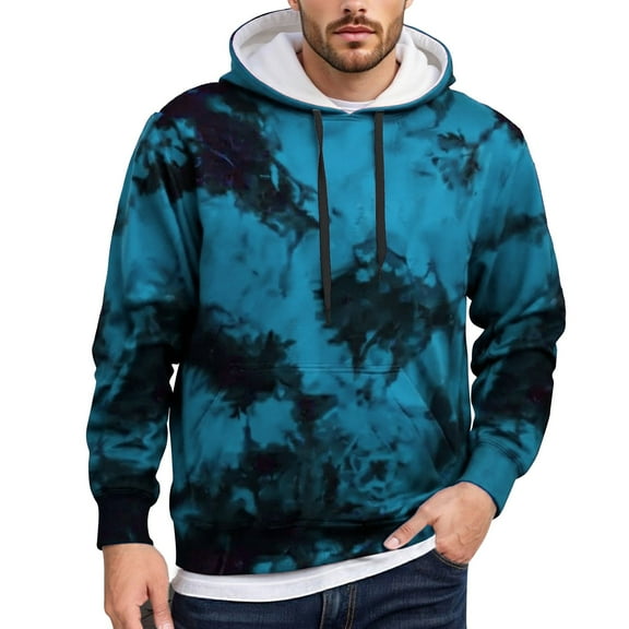 Men's Hoodies Pullover Hoodies Sweatshirts Modern Tie Dye Hoodie Casual Fall Winter