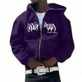 thumbnail image 1 of Men's Hoodies Pullover Hoodies Sweatshirts Zip Up Hooded Jacket Casual, 1 of 5