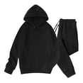 thumbnail image 1 of Men's Hoodies Set Midweight Fleece Pullover Hooed Sweatshirt Tracksuits Sweatsuits 2 Piece Jogging Suit Sweatpant, 1 of 5