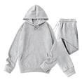 thumbnail image 1 of Men's Hoodies Set Midweight Fleece Pullover Hooed Sweatshirt Tracksuits Sweatsuits 2 Piece Jogging Suit Sweatpant, 1 of 5