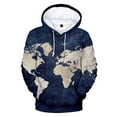 thumbnail image 1 of Men's Hoodies Streetwear 3D Print WORLD MAP Hoodie Men Pullovers Autumn Winter Casual Sweatshirt Tops, 1 of 2