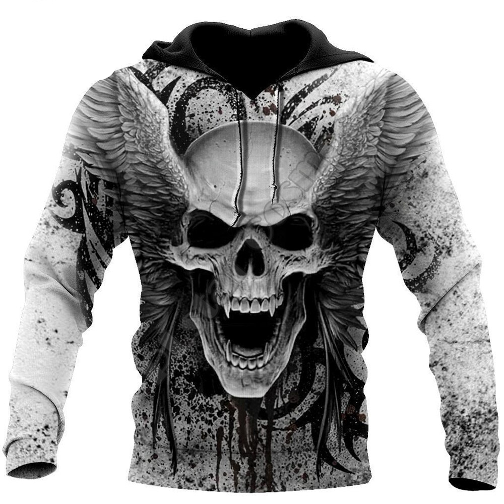 Men's Hoodies Sweatshirt 3D Print Horror Skull Streetwear Harajuku Pullover  Hip Hop Jacket Men Women Tracksuit Oversized Hoodie - Walmart.com