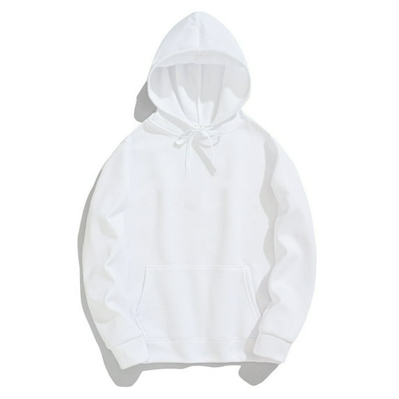 Men's Hoodies & Sweatshirts Color Hooded Long Sleeve Sweater with Pocket for Autumn and Winter