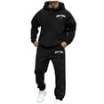 thumbnail image 1 of Men's Hoodies & Sweatshirts Unisex Streetwear Hoodie Set with Print for Everyday Comfort and Style, 1 of 2