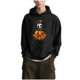 thumbnail image 1 of Men's Hoodies Trendy Rose Pumpkin Casual Hooded Drawstring Pullover Sweatshirts 100% Cotton Hoodie with Pocket M, 1 of 7