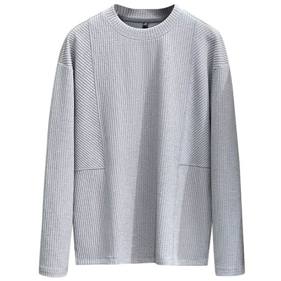 Men's Hoodless Crew Neck Sweatshirt Casual Pullover Comfortable Everyday Wear Versatile Outfits Layering Piece Sweat Shirts Athletic Top Lightweight Basic Pullover Shirts