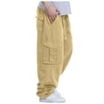 thumbnail image 1 of Men's Hop Baggy Cargo Pants With Multiple Pockets, 1 of 8