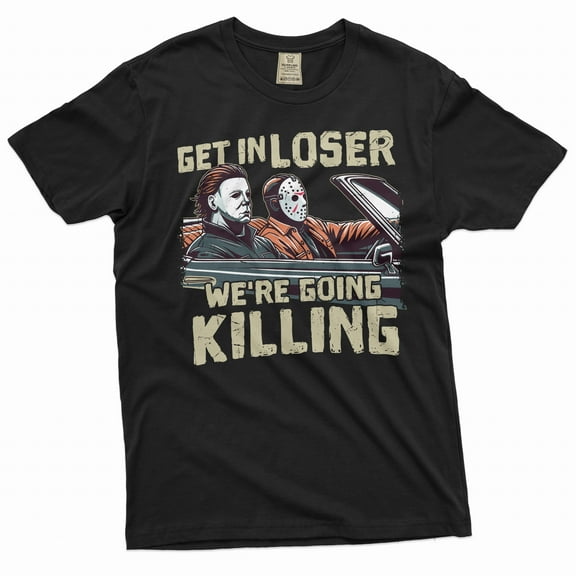 Men's Horror Movie Shirt Serial Killers T-Shirt Halloween Movie Characters Shirt Halloween Costume