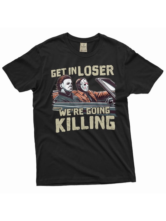 Men's Horror Movie Shirt Serial Killers T-Shirt Halloween Movie Characters Shirt Halloween Costume