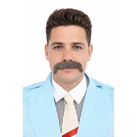 Men's Horseshoe Human Hair Mustache Styles | Facial Hair Multiple Colors Option | HPO