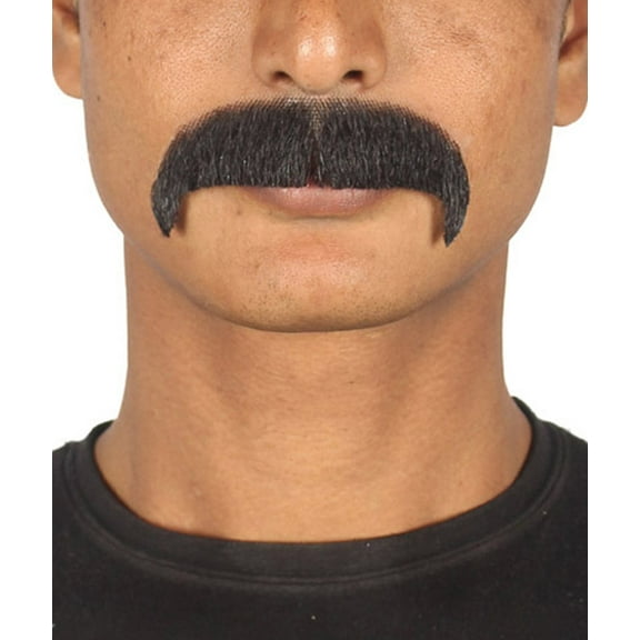 Men's Horseshoe Style Moustache Set | Black Famous Cosplay Facial Hair