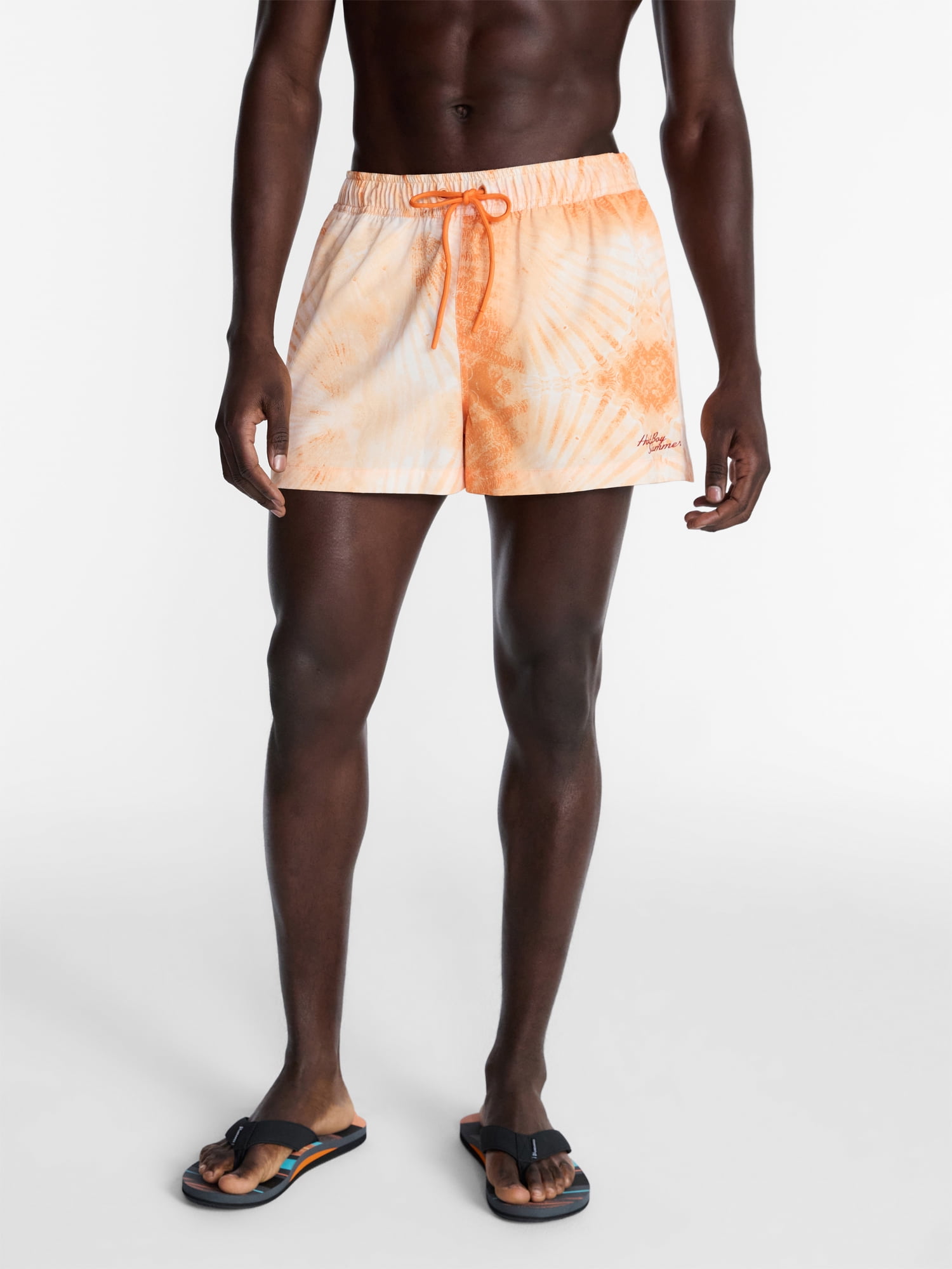 Hot Boy Summer by Megan Thee Stallion Men’s 3'' inseam Mesh Swim Shorts, Sizes S-3XL
