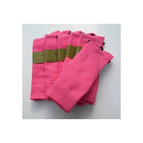 Men's Hot Pink Cotton Dress Socks