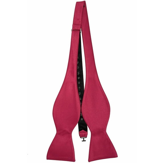 Men’s Hot Pink Formal Satin Self-Tie Bow Tie in a Variety of Colors by Spencer J’s Signature Satin Collection