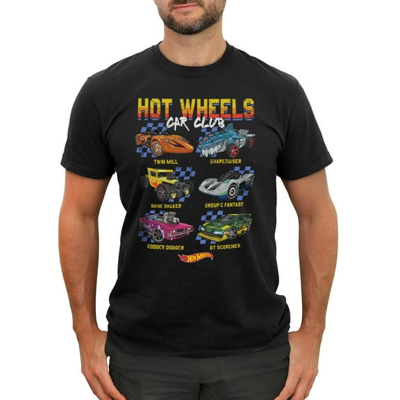 Men's Hot Wheels Car Club Chart  Graphic T-Shirt