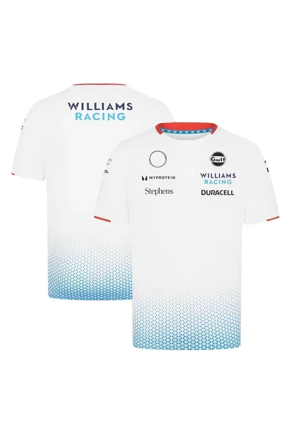 Men's Hot-selling F1 Racing T-shirt Wear Williams 3D Printed Tshirt Street Sports Tees Summer New Oversized Casual O Neck Tops