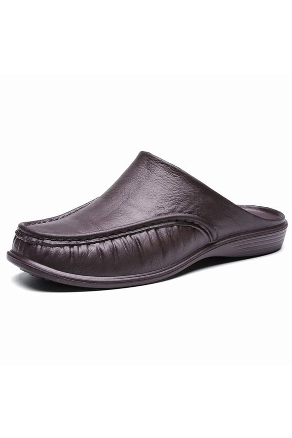 Men's House Slippers Flat Flip-Flop Moccasin Slip-on Driving Anti-Slip Shoes