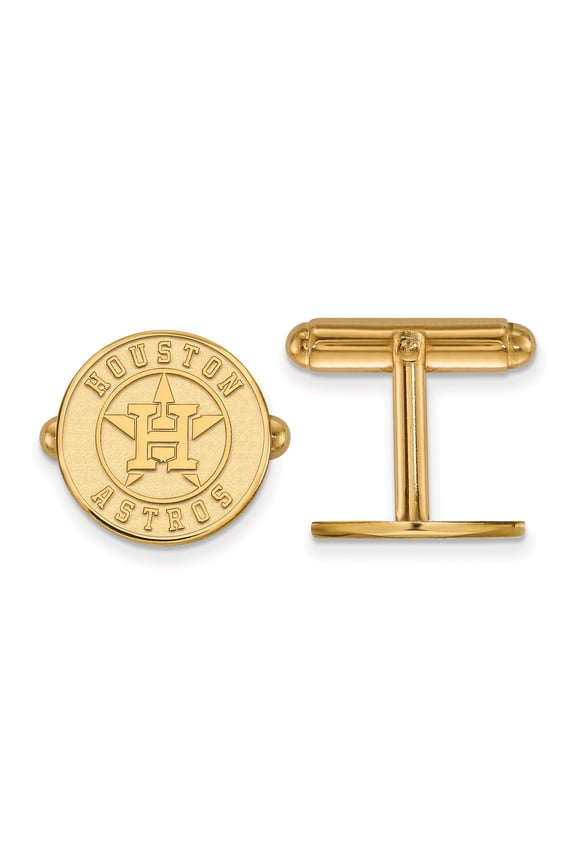 Men's Houston Astros 14k Yellow Gold Cuff Link
