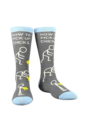 Men's How to Pick Up Chicks Socks Funny Easter Gift Footwear