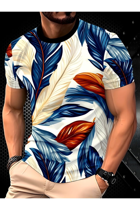 Men's Hugh 3D Printed T-Shirt - Street Hub, Transparent Regular Version Hub, Washable Summer Hub Top, Cool Stuff, Comfortable Fabric Suitable for Daily Wear