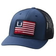thumbnail image 1 of Men's Huk Blue Huks and Bars American Trucker Snapback Hat - OSFA, 1 of 3