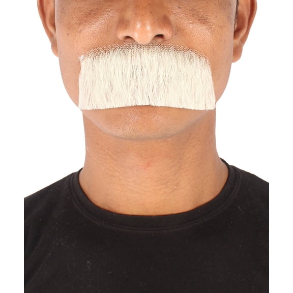 Men's Human Hair Light Brown Mustache | Facial Hair Multiple Colors Option | HPO