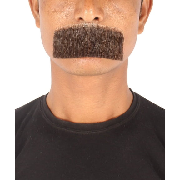 Men's Human Hair Light Brown Mustache | Facial Hair Multiple Colors Option | HPO