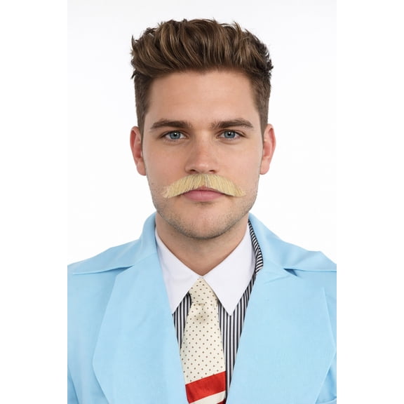 Men's Human Hair Mustache | Facial Hair Multiple Colors Option | HPO