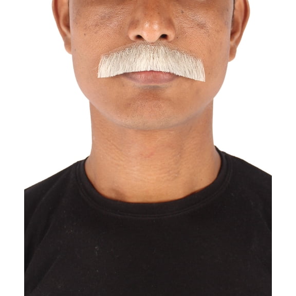 Men's Human Hair Mustache | Facial Hair Multiple Colors Option | HPO