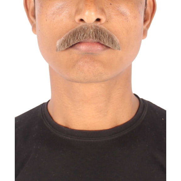 Men's Human Hair Mustache | Facial Hair Multiple Colors Option | HPO