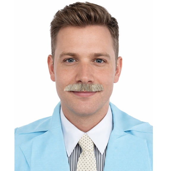 Men's Human Hair Mustache | Facial Hairstyles Multiple Colors Option | HPO