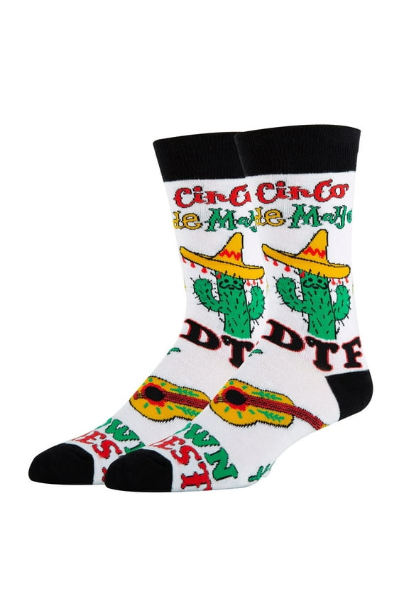 Mens Humor Novelty Crew Socks, Crazy Funny Cotton Dress Socks Gift - DT Fiesta!