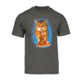 thumbnail image 1 of Men's Hungry Pizza Hat Short-Sleeve T-Shirt - Dark Grey - Small, 1 of 1