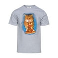thumbnail image 1 of Men's Hungry Pizza Hat Short-Sleeve T-Shirt - Heather Grey - X-Large, 1 of 1