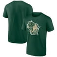 thumbnail image 1 of Men's Hunter Green Milwaukee Bucks Huddle T-Shirt, 1 of 3