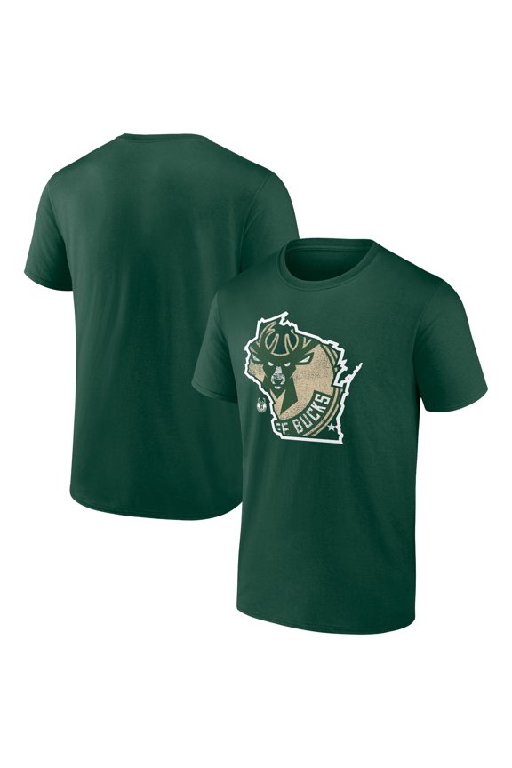 Men's Hunter Green Milwaukee Bucks Huddle T-Shirt