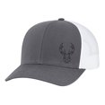 thumbnail image 1 of Men's Hunting Season Mesh Back Trucker Hat, Deer Stag Head, Charcoal/White, 1 of 4