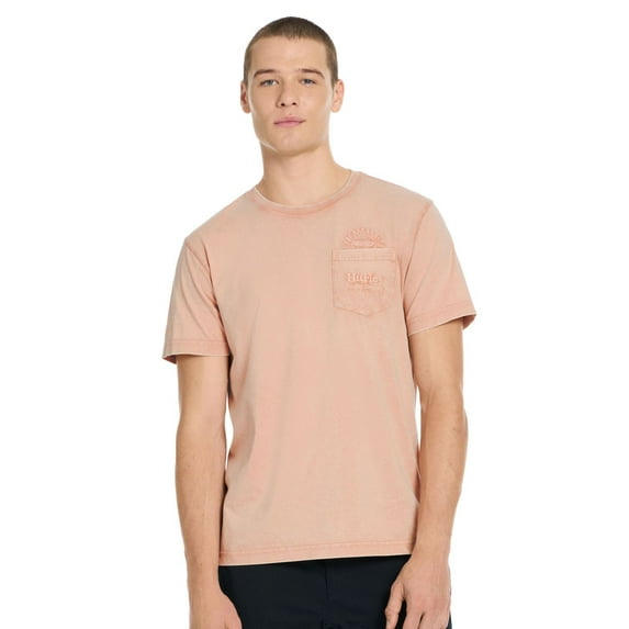 Men's Hurley Embroidered Pocket Tee Color: Martian Rust Size: M