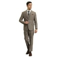 thumbnail image 1 of Men's Hybrid-Fit 3pc Tweed Suit w/ Expandable Waistband, 1 of 4