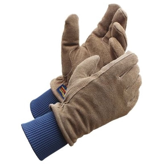 Men's HydraHyde Insulated Split Leather Winter Work Gloves, Extra Large (Wells Lamont 1196XL)