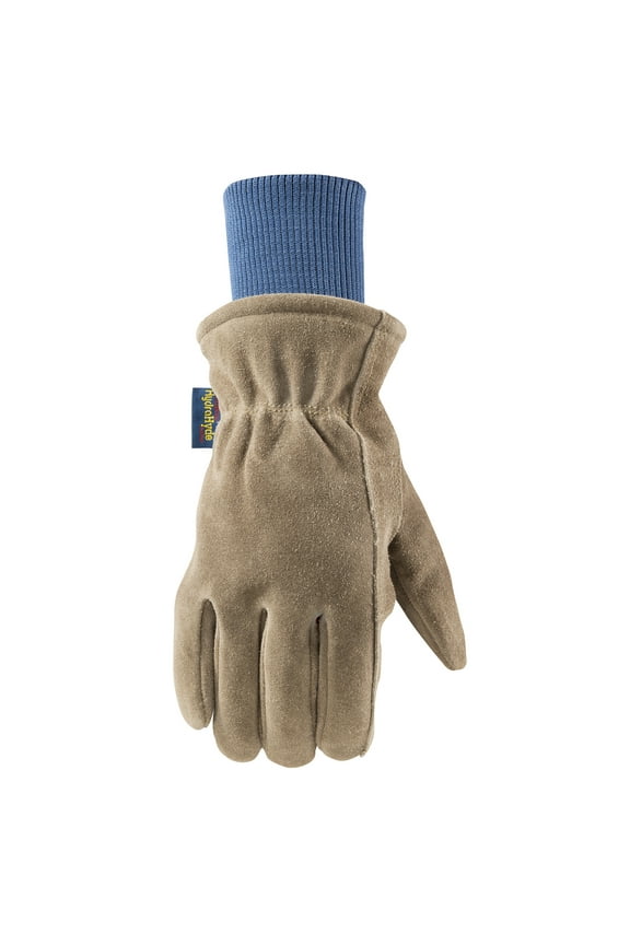 Men's HydraHyde Insulated Split Leather Winter Work Gloves, Large (Wells Lamont 1196L)